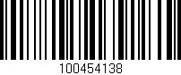 Código de barras (EAN, GTIN, SKU, ISBN): '100454138'