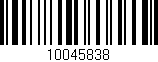 Código de barras (EAN, GTIN, SKU, ISBN): '10045838'