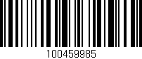 Código de barras (EAN, GTIN, SKU, ISBN): '100459985'