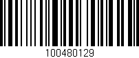 Código de barras (EAN, GTIN, SKU, ISBN): '100480129'