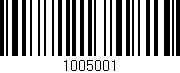 Código de barras (EAN, GTIN, SKU, ISBN): '1005001'