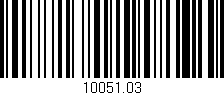 Código de barras (EAN, GTIN, SKU, ISBN): '10051.03'