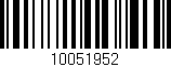 Código de barras (EAN, GTIN, SKU, ISBN): '10051952'