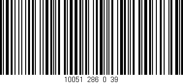 Código de barras (EAN, GTIN, SKU, ISBN): '10051_286_0_39'