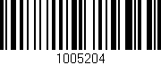 Código de barras (EAN, GTIN, SKU, ISBN): '1005204'