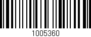 Código de barras (EAN, GTIN, SKU, ISBN): '1005360'