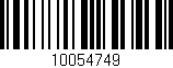 Código de barras (EAN, GTIN, SKU, ISBN): '10054749'