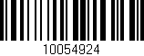 Código de barras (EAN, GTIN, SKU, ISBN): '10054924'