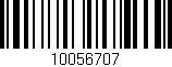 Código de barras (EAN, GTIN, SKU, ISBN): '10056707'