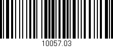 Código de barras (EAN, GTIN, SKU, ISBN): '10057.03'
