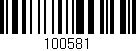 Código de barras (EAN, GTIN, SKU, ISBN): '100581'
