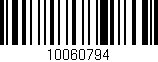 Código de barras (EAN, GTIN, SKU, ISBN): '10060794'