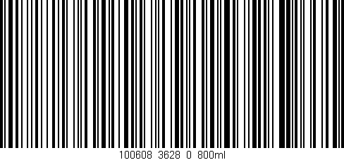 Código de barras (EAN, GTIN, SKU, ISBN): '100608_3628_0_800ml'