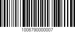 Código de barras (EAN, GTIN, SKU, ISBN): '1006790000007'