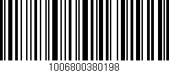 Código de barras (EAN, GTIN, SKU, ISBN): '1006800380198'
