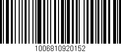 Código de barras (EAN, GTIN, SKU, ISBN): '1006810920152'