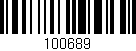 Código de barras (EAN, GTIN, SKU, ISBN): '100689'