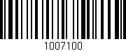 Código de barras (EAN, GTIN, SKU, ISBN): '1007100'