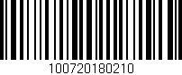 Código de barras (EAN, GTIN, SKU, ISBN): '100720180210'