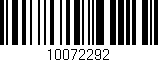 Código de barras (EAN, GTIN, SKU, ISBN): '10072292'