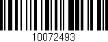 Código de barras (EAN, GTIN, SKU, ISBN): '10072493'