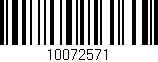 Código de barras (EAN, GTIN, SKU, ISBN): '10072571'