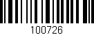 Código de barras (EAN, GTIN, SKU, ISBN): '100726'