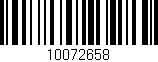 Código de barras (EAN, GTIN, SKU, ISBN): '10072658'