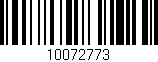 Código de barras (EAN, GTIN, SKU, ISBN): '10072773'