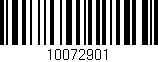 Código de barras (EAN, GTIN, SKU, ISBN): '10072901'