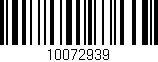 Código de barras (EAN, GTIN, SKU, ISBN): '10072939'