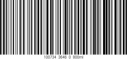 Código de barras (EAN, GTIN, SKU, ISBN): '100734_3646_0_800ml'