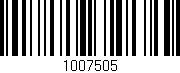 Código de barras (EAN, GTIN, SKU, ISBN): '1007505'