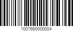 Código de barras (EAN, GTIN, SKU, ISBN): '1007660000004'