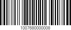 Código de barras (EAN, GTIN, SKU, ISBN): '1007680000008'