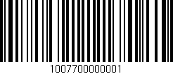 Código de barras (EAN, GTIN, SKU, ISBN): '1007700000001'