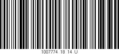 Código de barras (EAN, GTIN, SKU, ISBN): '1007774_18_14_U'