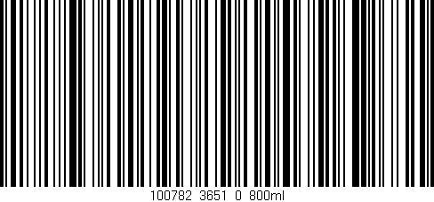 Código de barras (EAN, GTIN, SKU, ISBN): '100782_3651_0_800ml'