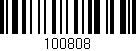 Código de barras (EAN, GTIN, SKU, ISBN): '100808'
