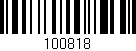 Código de barras (EAN, GTIN, SKU, ISBN): '100818'