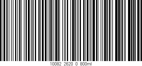 Código de barras (EAN, GTIN, SKU, ISBN): '10082_2620_0_800ml'