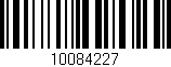 Código de barras (EAN, GTIN, SKU, ISBN): '10084227'