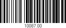 Código de barras (EAN, GTIN, SKU, ISBN): '10087.00'