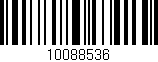 Código de barras (EAN, GTIN, SKU, ISBN): '10088536'