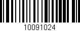 Código de barras (EAN, GTIN, SKU, ISBN): '10091024'