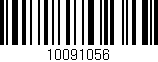 Código de barras (EAN, GTIN, SKU, ISBN): '10091056'