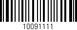 Código de barras (EAN, GTIN, SKU, ISBN): '10091111'