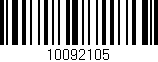 Código de barras (EAN, GTIN, SKU, ISBN): '10092105'