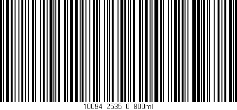 Código de barras (EAN, GTIN, SKU, ISBN): '10094_2535_0_800ml'