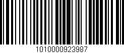 Código de barras (EAN, GTIN, SKU, ISBN): '1010000923987'